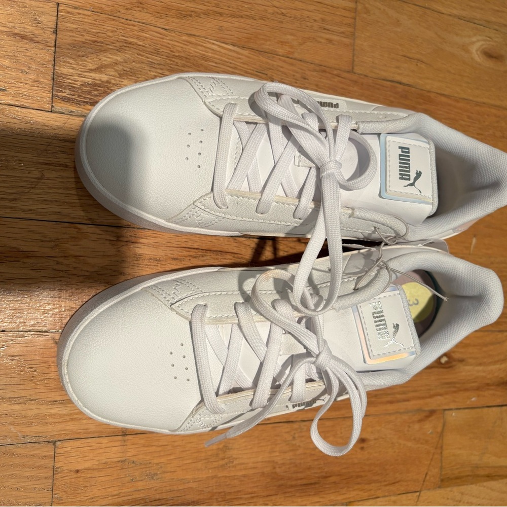 PUMA Kids Classic White Sneakers